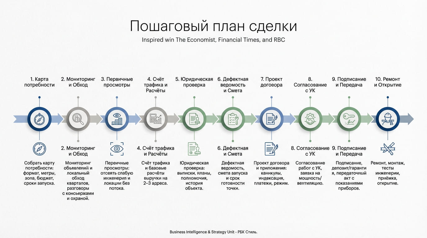 пошаговый план сделки